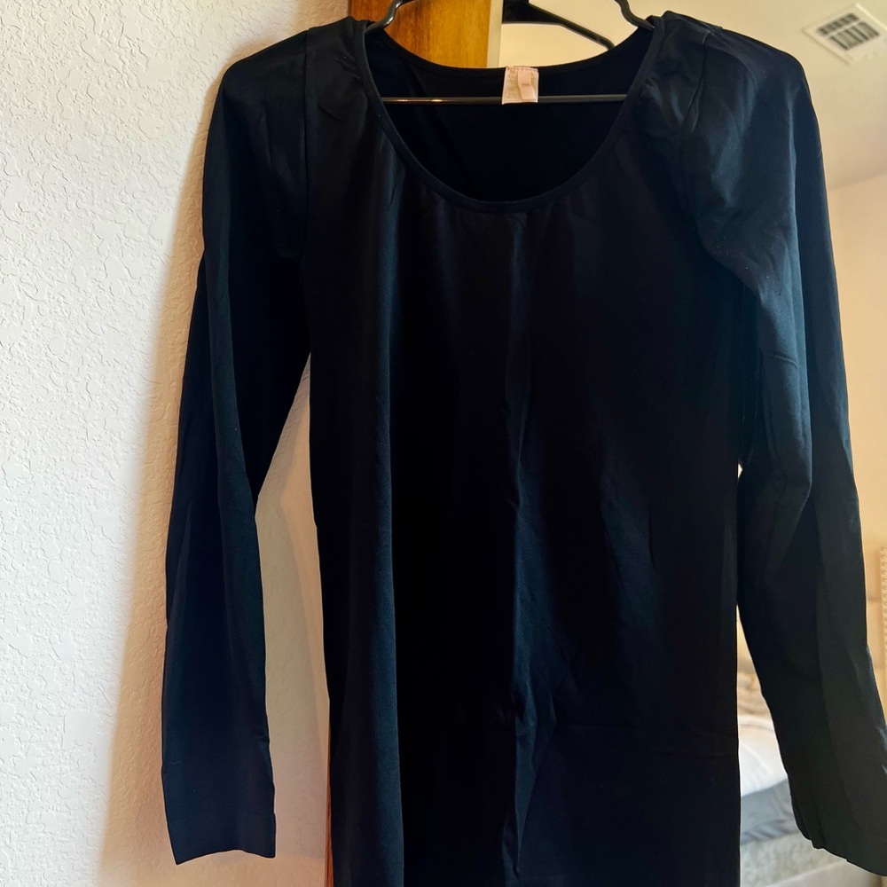Black Long Sleeve Women's Thermal